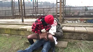 Stepfather pounded  Teen Open-air